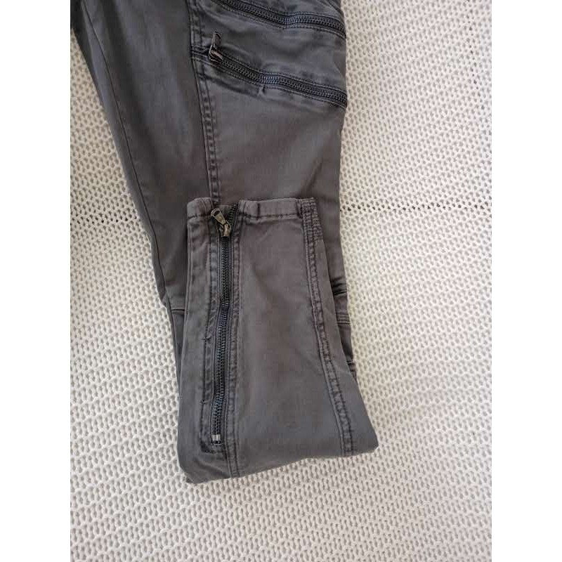 BLANKNYC Grey Cargo Pants Skinny Utility Biker Streetwear 27x28