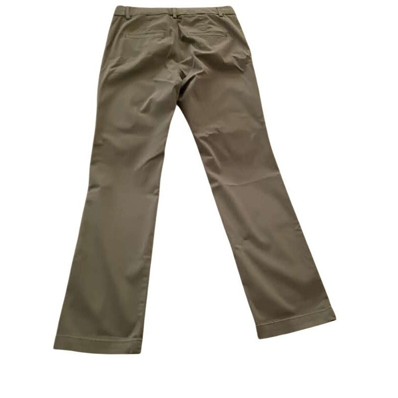 Banana Republic Straight Pants Olive 97% Cotton Stretch Womens 28x27