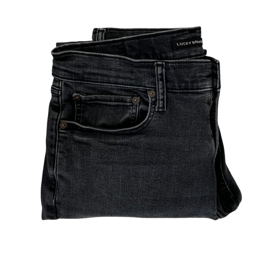 Lucky Brand Men's Black Straight Leg Jeans W33 L32 NWOT Classic Minimalist