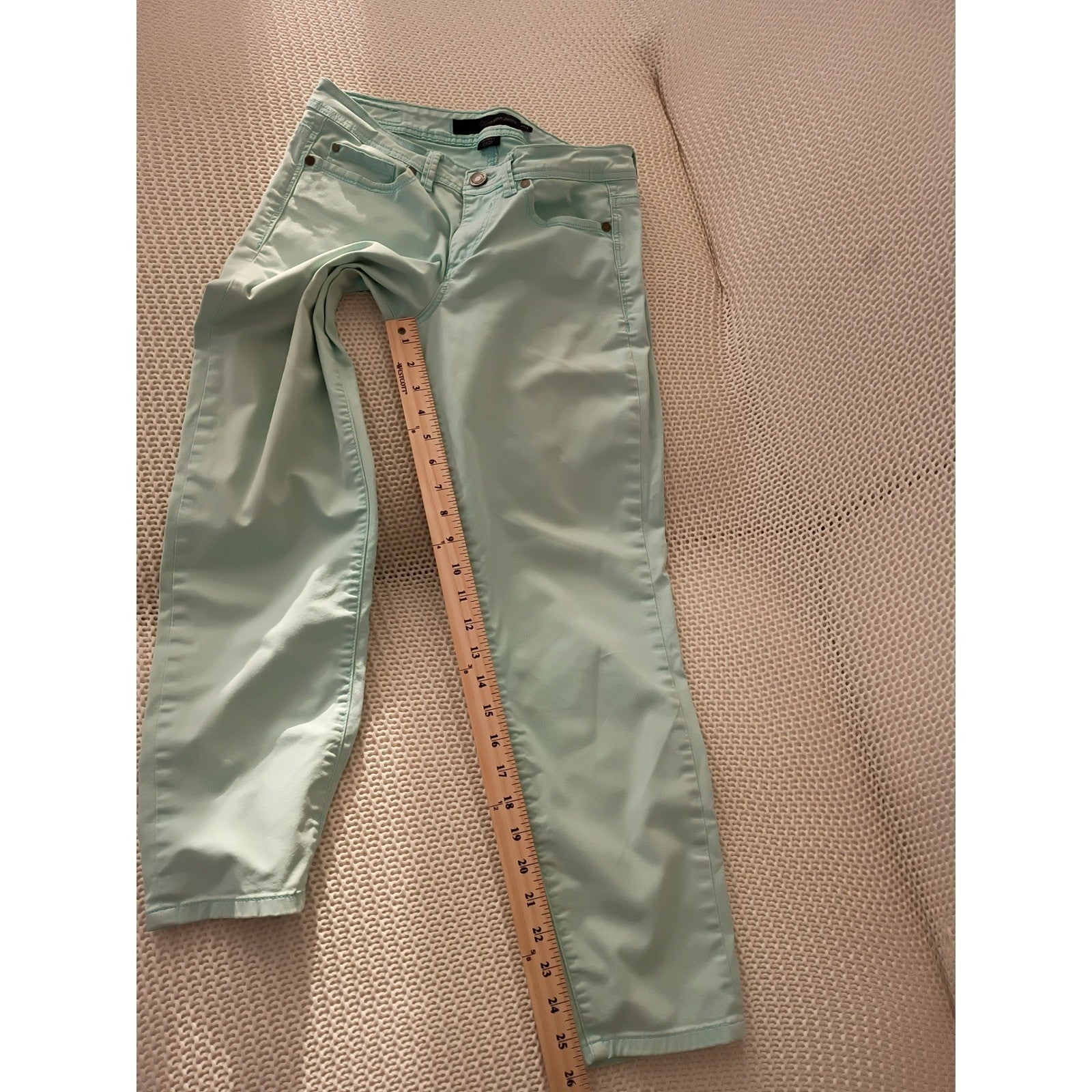 Calvin Klein Mint Skinny Pants Womens 27x26 Clean Girl Spring Trousers
