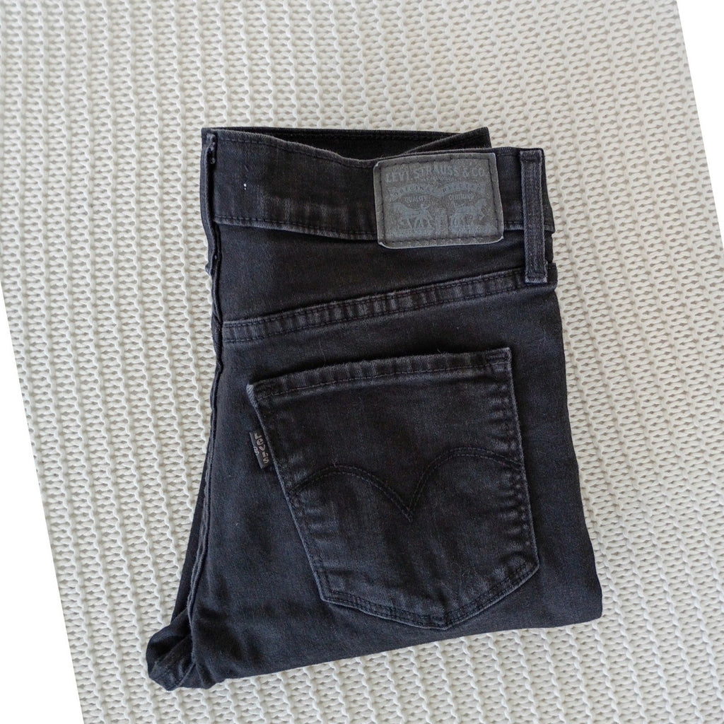 Levi's 311 Shaping Skinny Jeans 28x29 Faded Black Mid Rise Denim NWOT - Classic