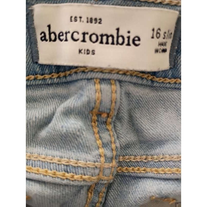 Abercrombie Distressed Super Skinny Jeans Light Wash Womens 24/25