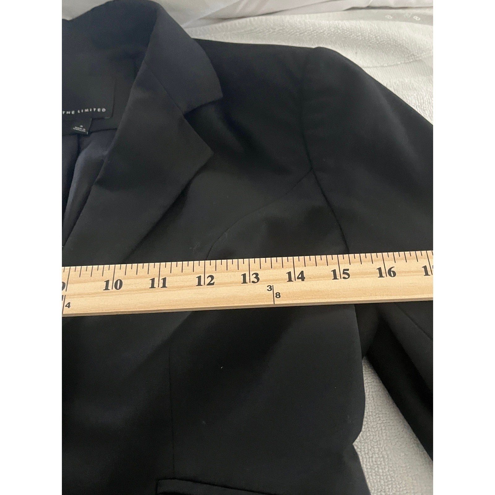 The Limited Classic Tailored Black Two Button Blazer Jacket Size 4 Professional