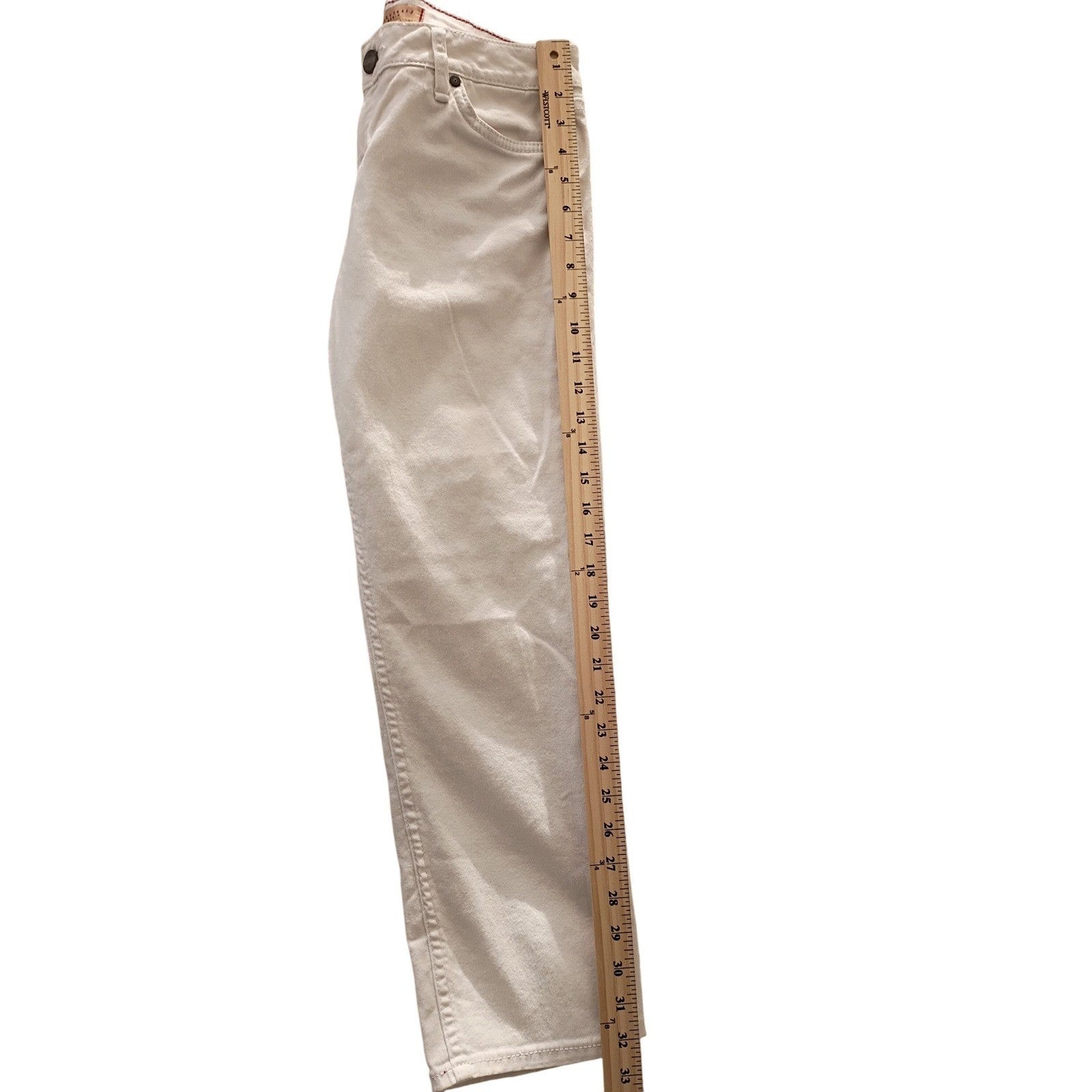 Sanctuary Denim NWOT Cream Beige Straight Leg Jeans Size 28x28 Classic $129