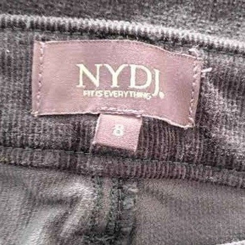 NYDJ Sheri Slim Navy Corduroy Pants Lift Tuck 8 30x29 Coastal Minimalist $119