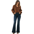 GAP 1969 High Rise Bootcut Flare Clean Dark Indigo Jeans 27x33 Stretch Denim