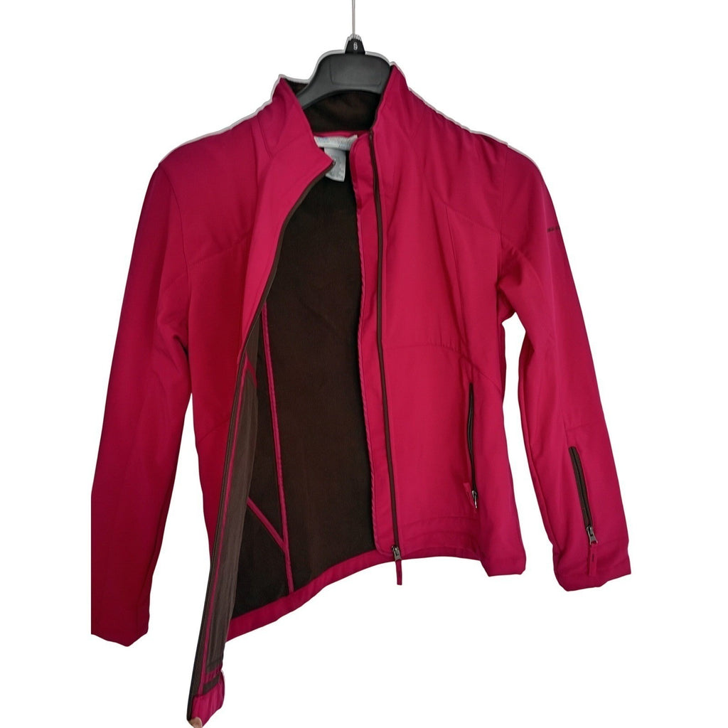 Free Country Womens Softshell Jacket Magenta Pink Fleece Lined Size M RN 82608