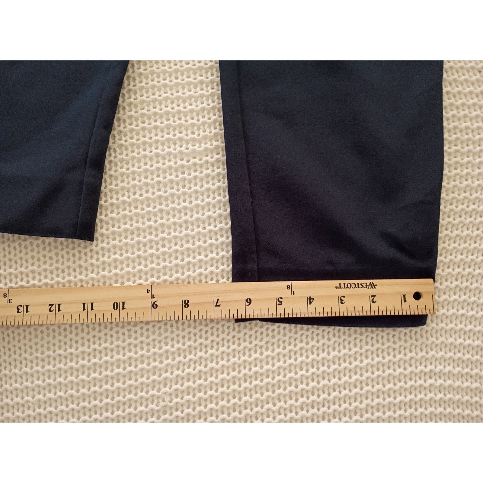 Jones New York Signature Dress Pants Navy Straight Stretch W28-29 NWOT