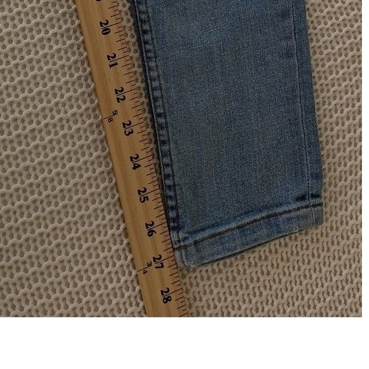 Zara Vintage Fade Slim Straight Jeans Mens 26x27 Distressed Denim