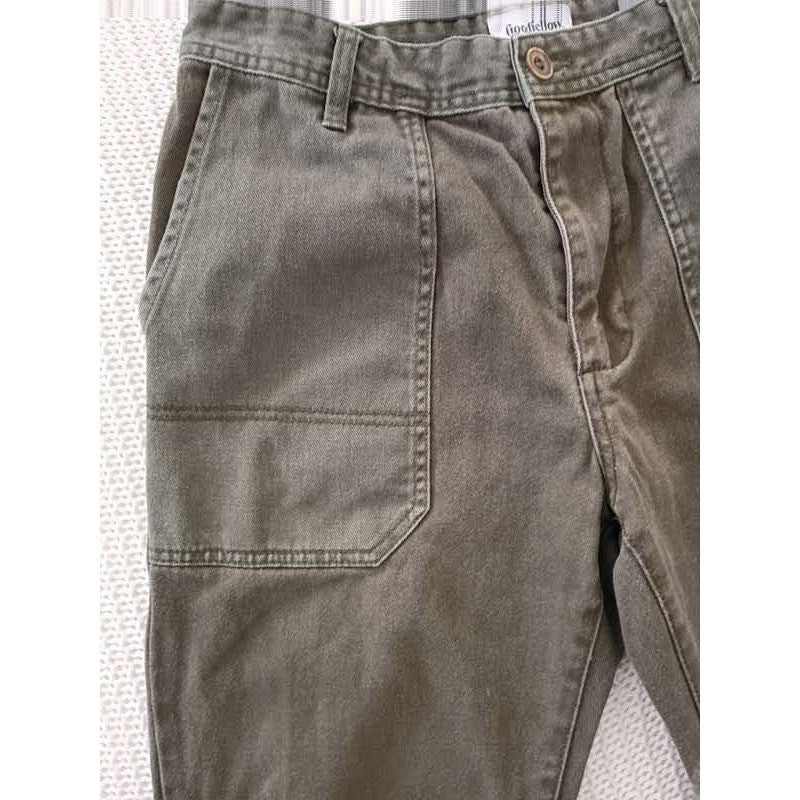 Goodfellow Co Slim Straight Cargo Pants Olive Green 100% Cotton Mens 32W 30L