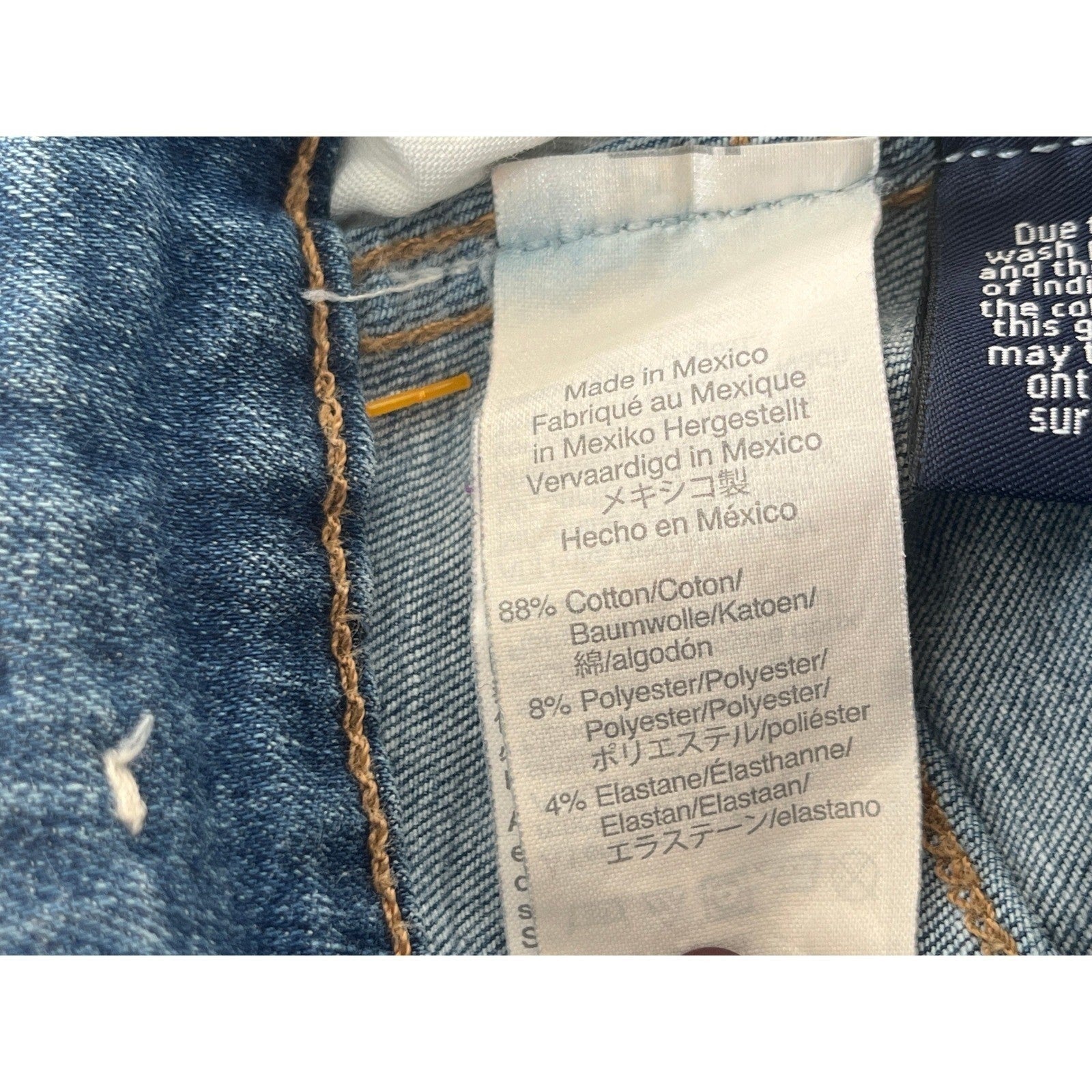 Madewell Curvy High Rise Skinny Jeans Medium Wash Distressed Size 29