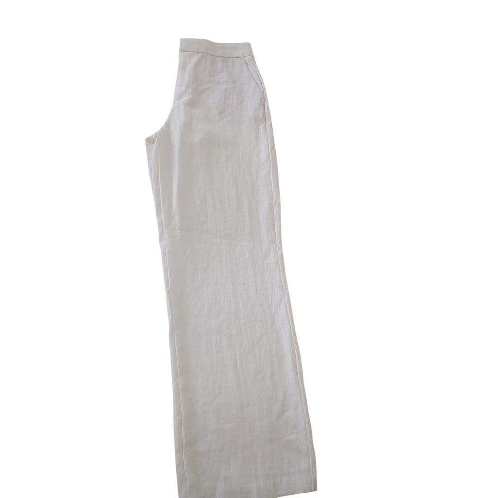 ZARA - NWOT Cream Wide Leg Cropped Pants Women's Size M