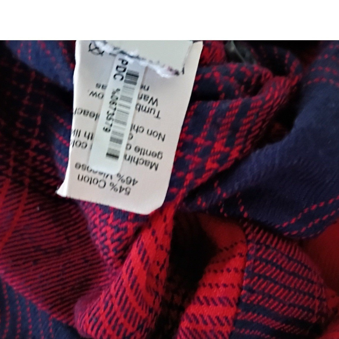 Madewell Classic Red Black Cotton Blend Plaid Button Up Shirt Classic Fit S