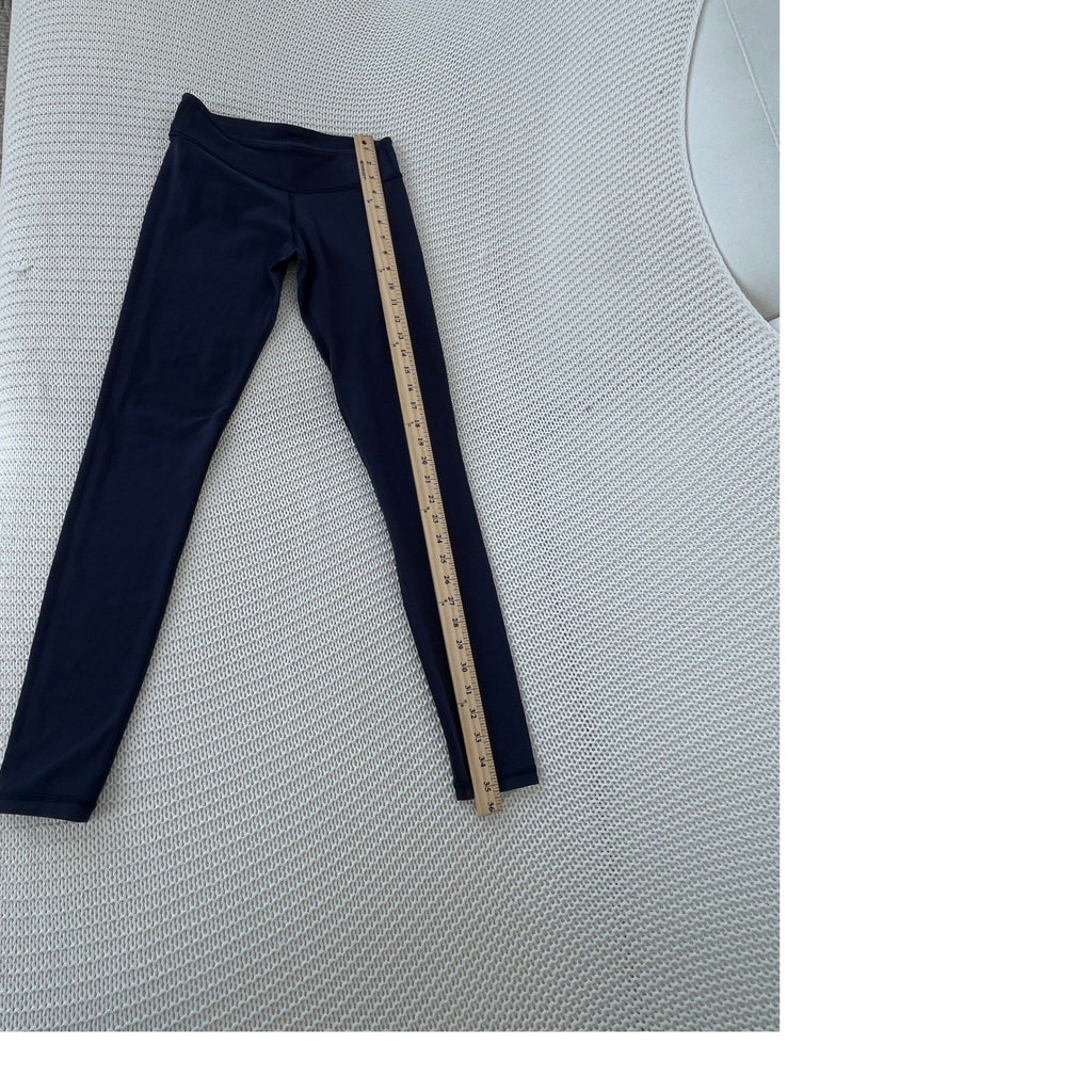 Ivivva Lululemon Navy Athletic Leggings Girls 14 Fits Womens Small