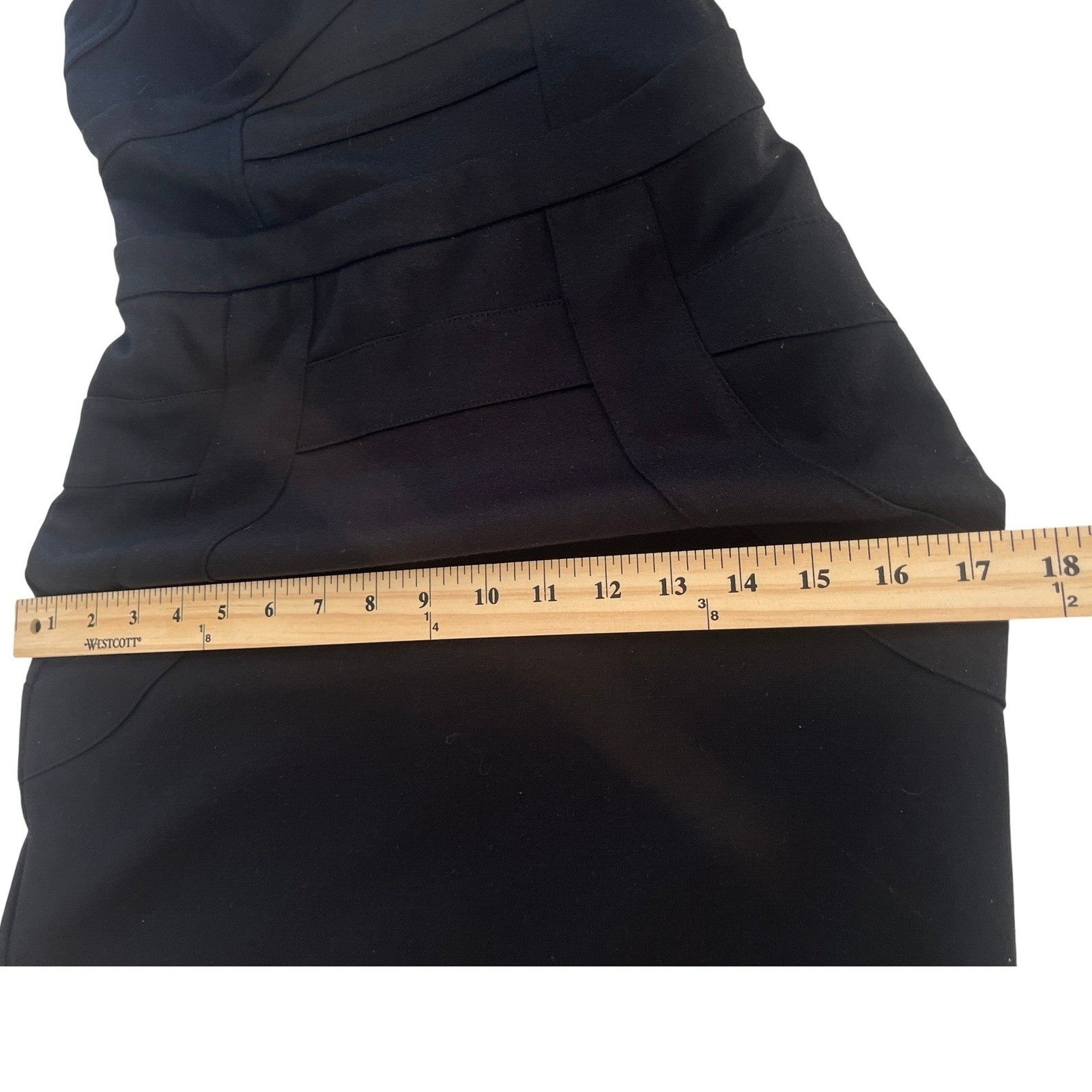 ICE Black Bodycon Dress Cutout Back Gold Zipper Sleeveless Cocktail S Elegant