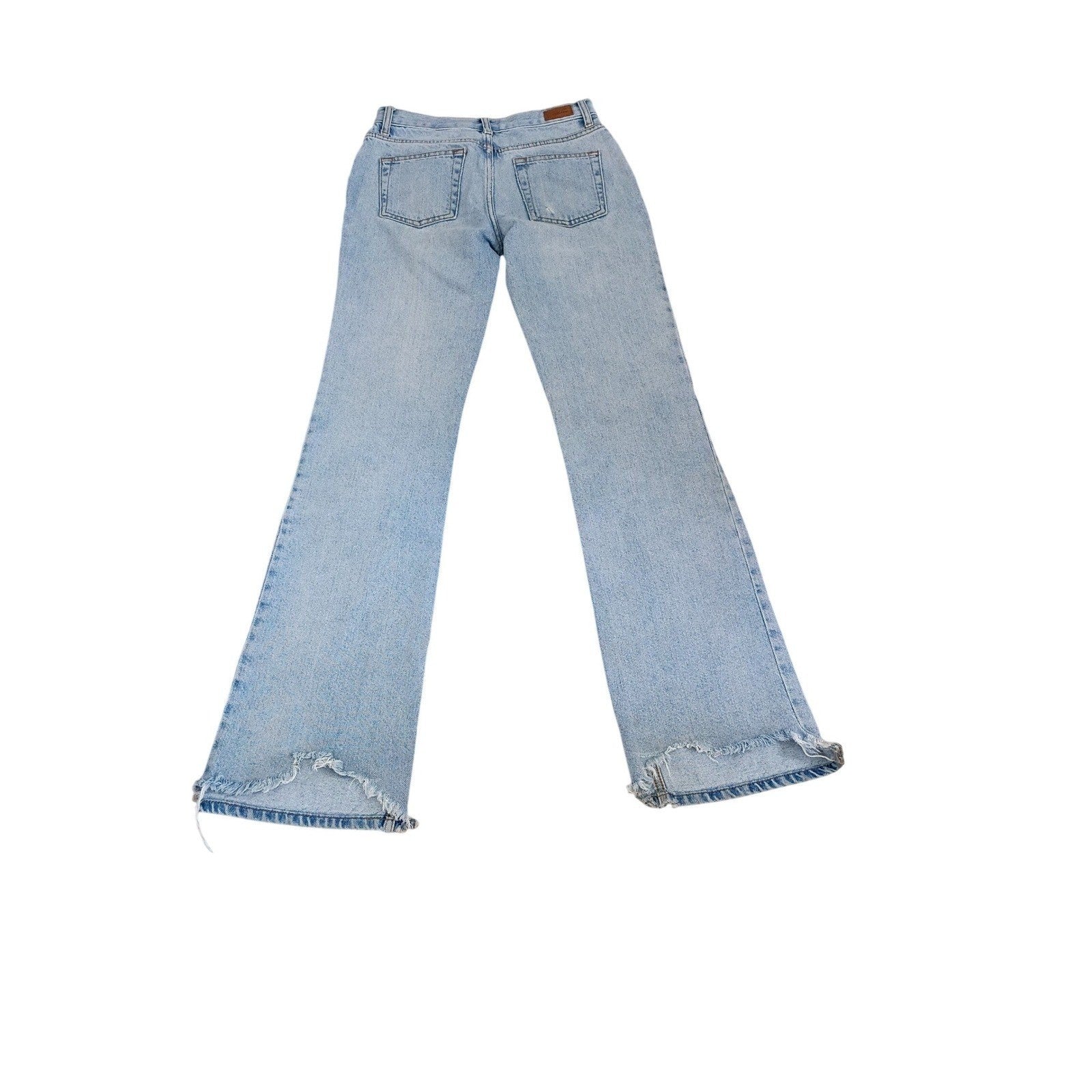 Subdued Light Blue Straight Leg Jeans High Rise Denim Size 2 W 26 x 32