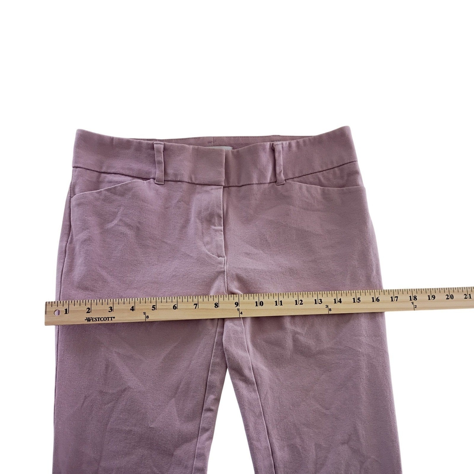 New York Company Stretch Pink Cropped Career Pants Womens Size 2