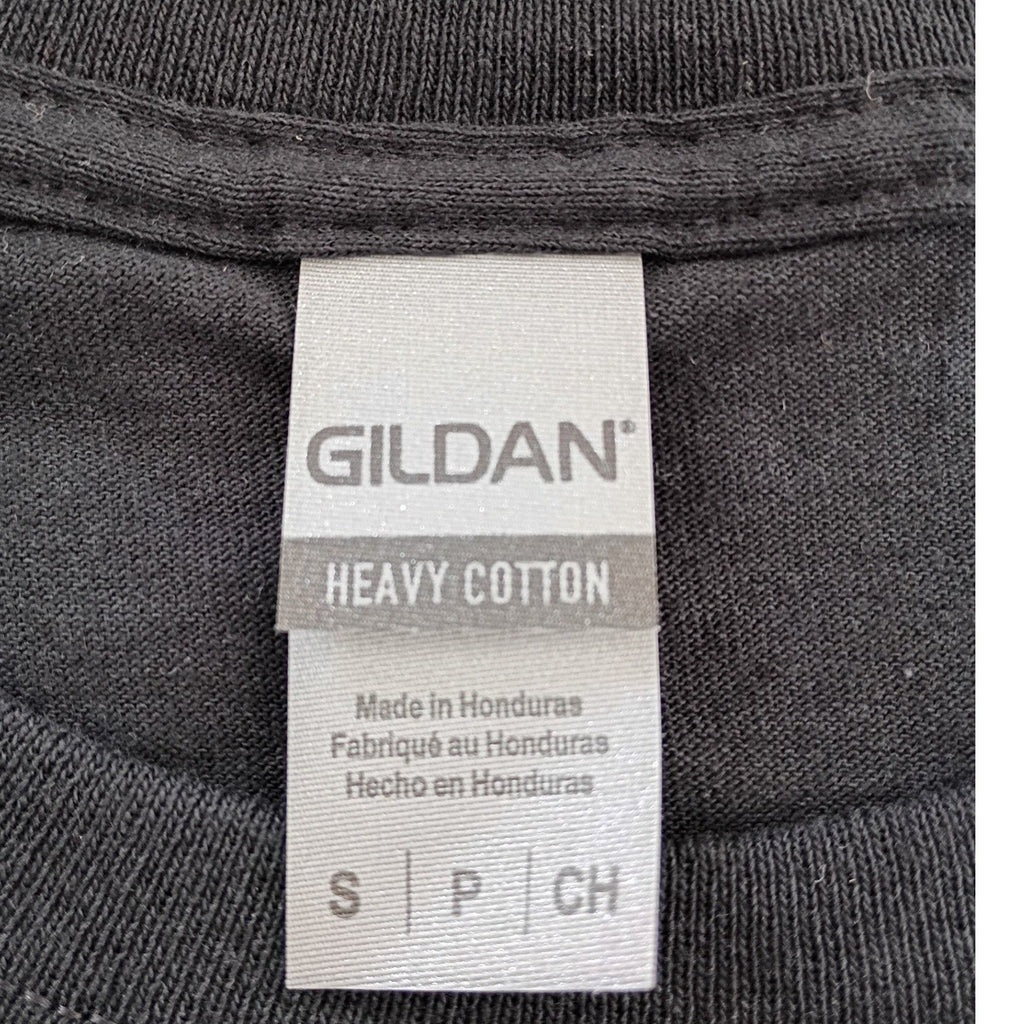 Gildan Heavy Cotton Long Sleeve T Shirt Charcoal Grey Size S Basic Casual Top
