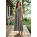 Marks & Spencer Vintage Maxi Dress Blue Paisley Boho Effortless Sleeveless M