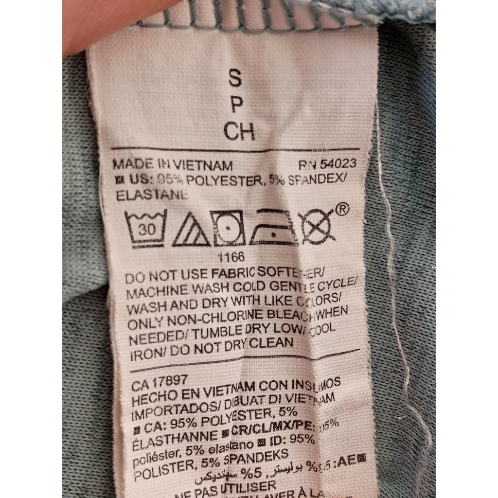 Old Navy Active Womens Blue Heathered Twist Front Tank Top Size Small