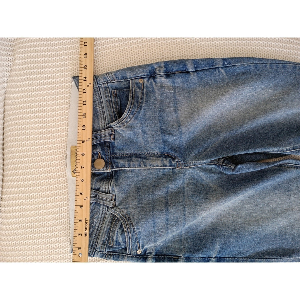 VTG Deep Pocket Jean Co USA Kentucky Straight Leg Jeans Light Wash Button Fly 29