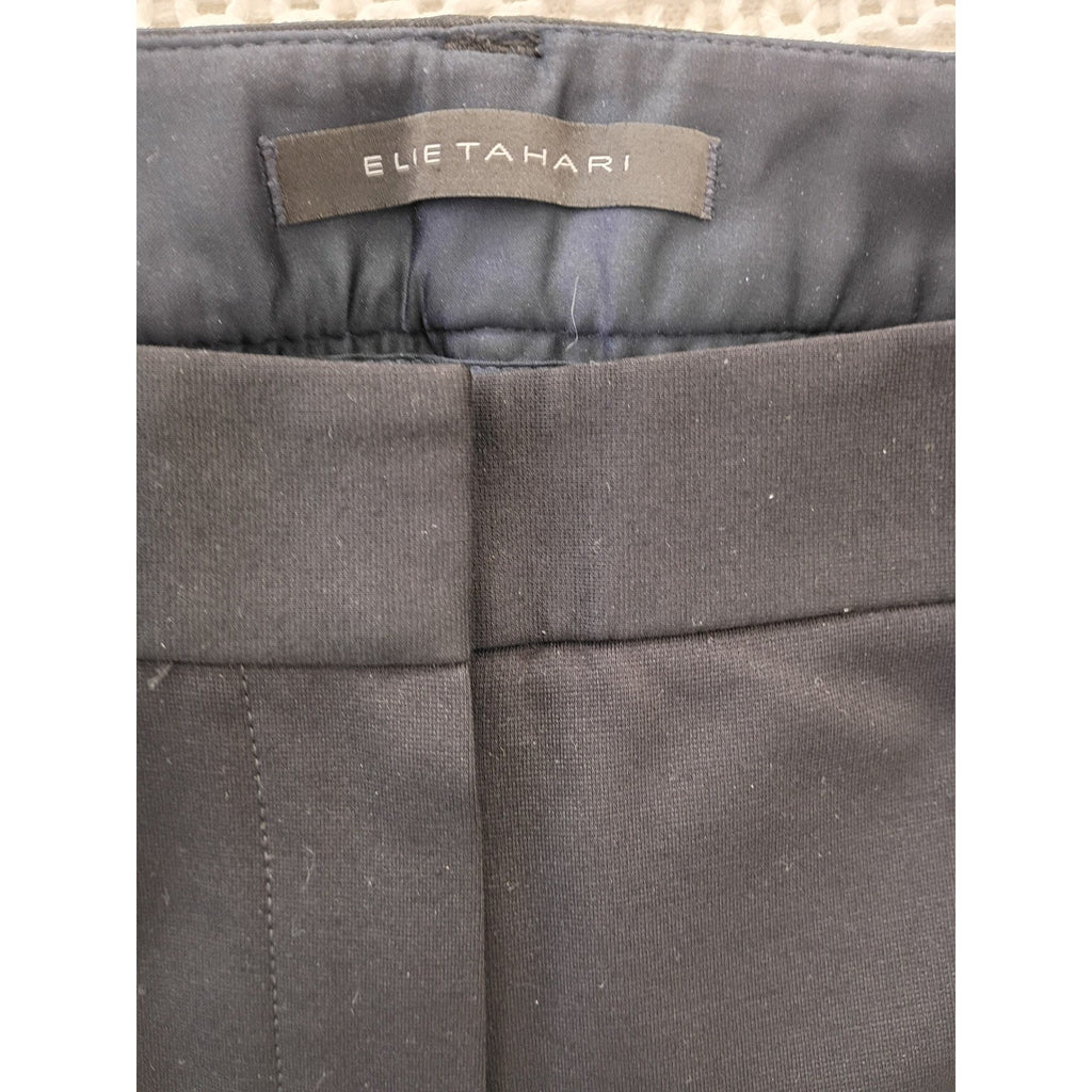 Elie Tahari Black Flare Leg Dress Pants Womens 28 Tailored Career Trousers