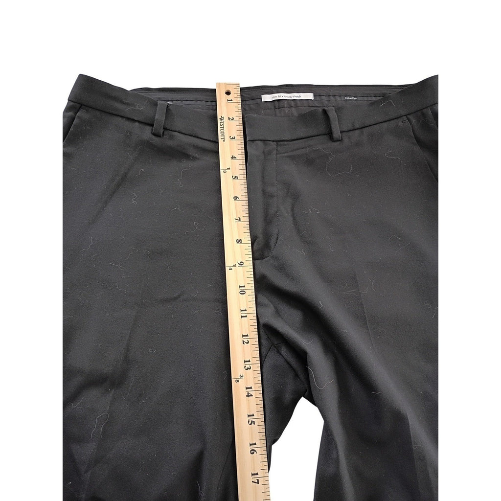Calvin Klein Infinite Slim Fit Dress Pants Men's 34x32 Black 4-Way Stretch NWOT