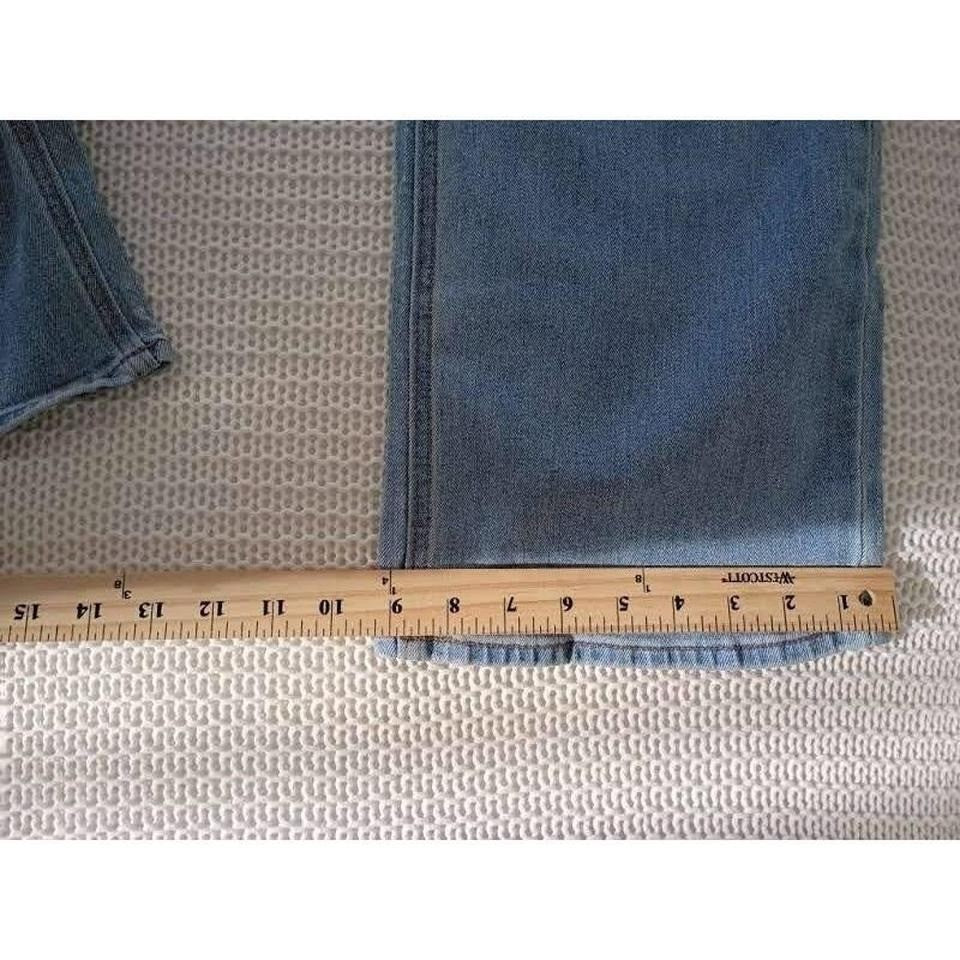 Old Navy Womens High Rise Wow Wide Leg Jeans Light Wash Blue Size 6 Short