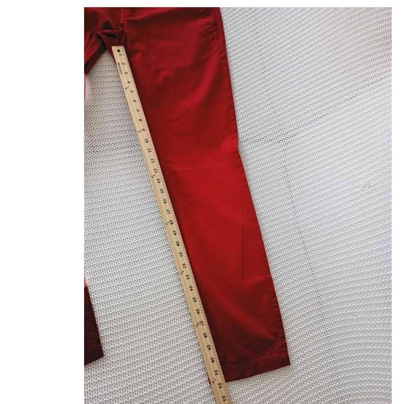 American Eagle Red Chino Pants 30x34 NWT Slim Straight Classic Vibrant