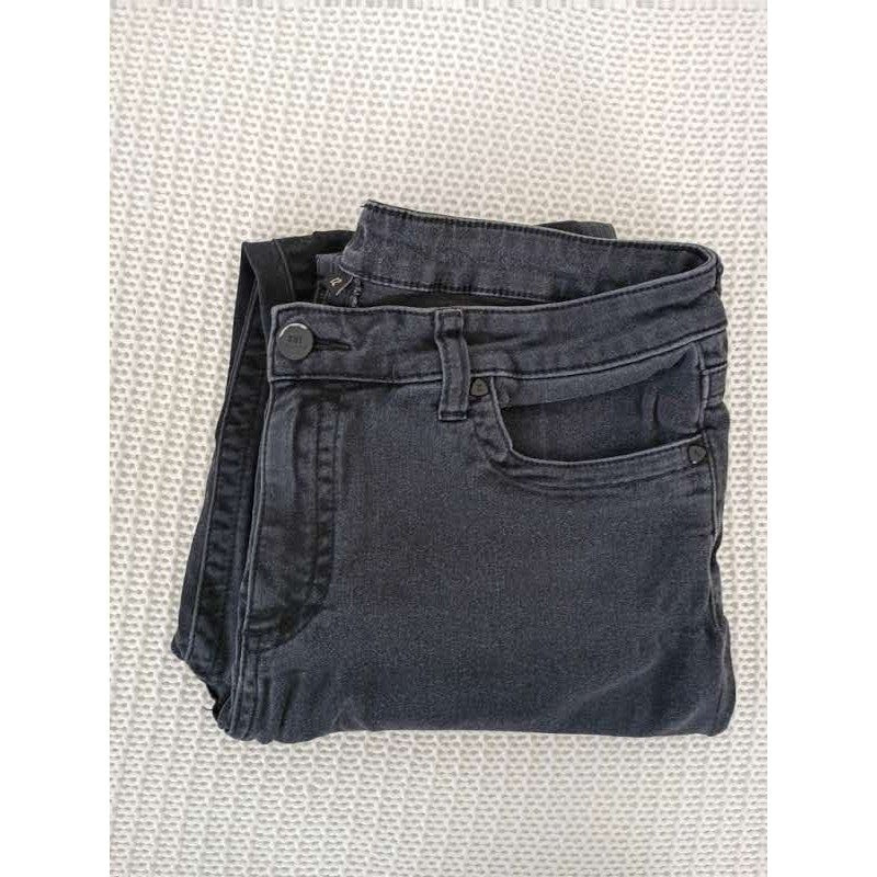 KUT from the Kloth Black Super Comfy Straight Leg Stretch Denim Jeans 32x30