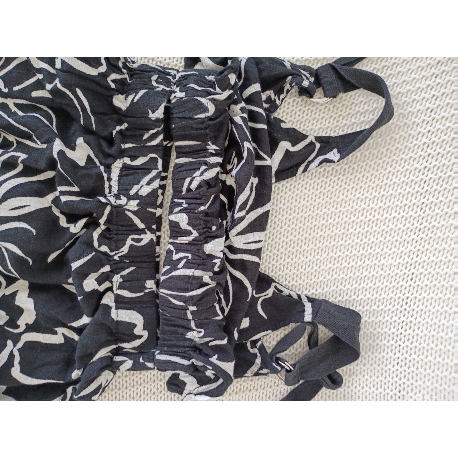 ASOS DESIGN Tall Black White Floral Cutout Maxi Dress Fits S Slveless Summer