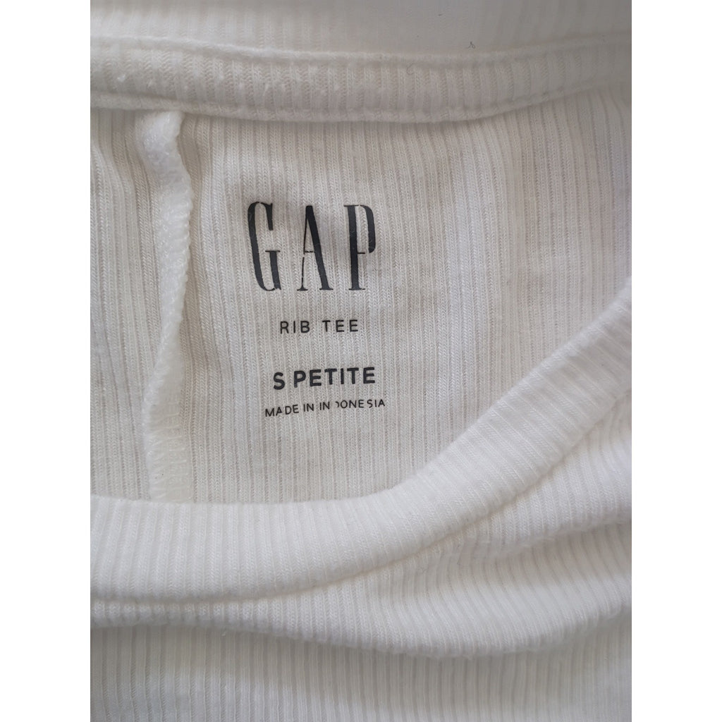 GAP Bundle White Ribbed Open Back Tie Top & Grey Camisole Cami Set S Capsule