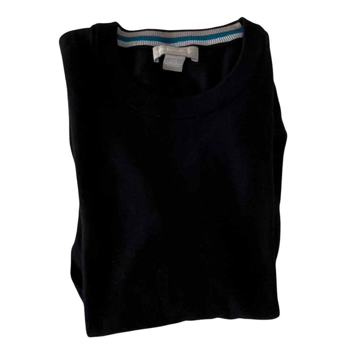 Banana Republic Black Silk Blend Crewneck Sweater Fits S Lightweight Versatile