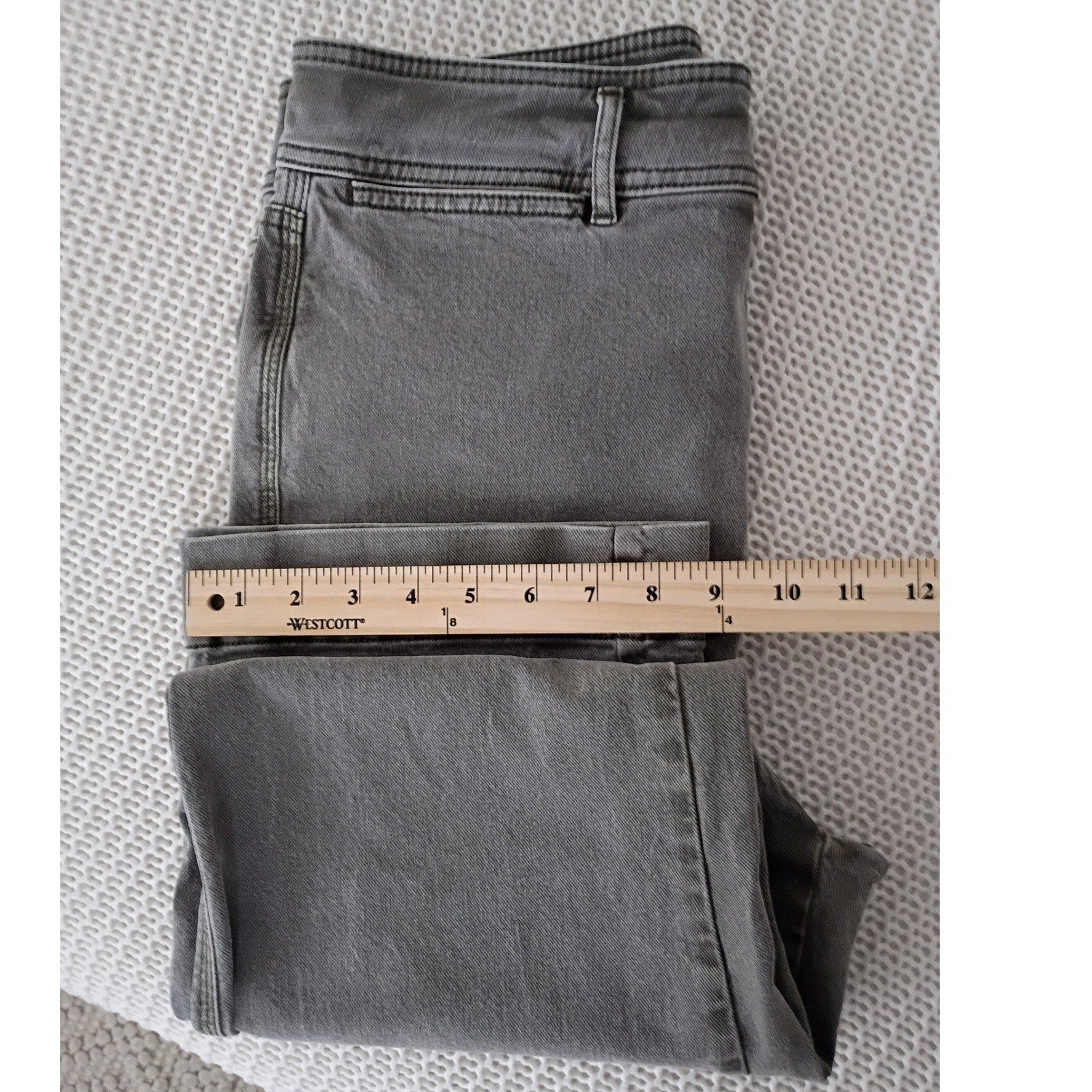 LOFT High Waisted Slim Wide Leg Olive Green Denim Jeans 8/29x28 $98