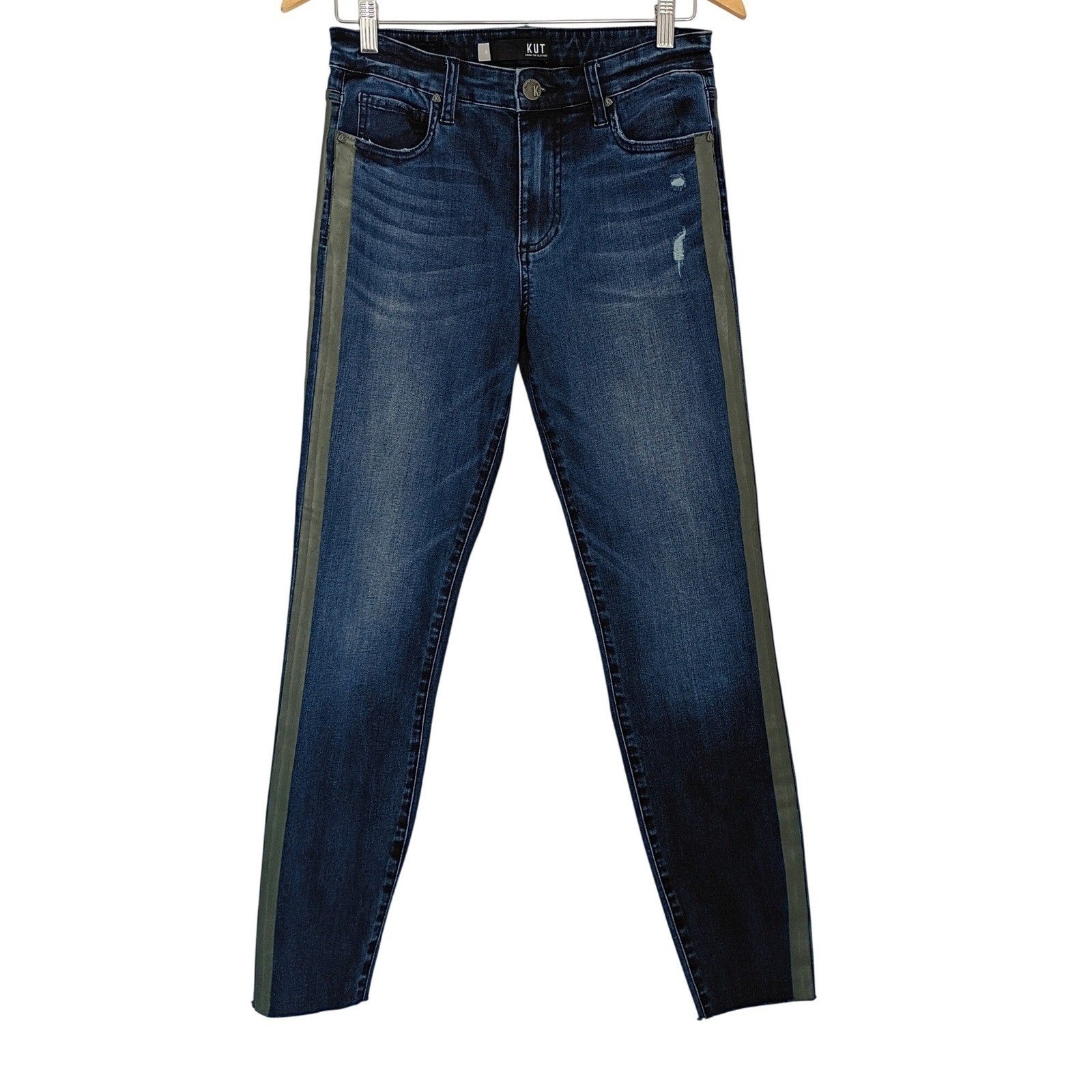 High Rise Slim Jeans 27x27 Dark Wash Connie Kut From The Kloth Classic
