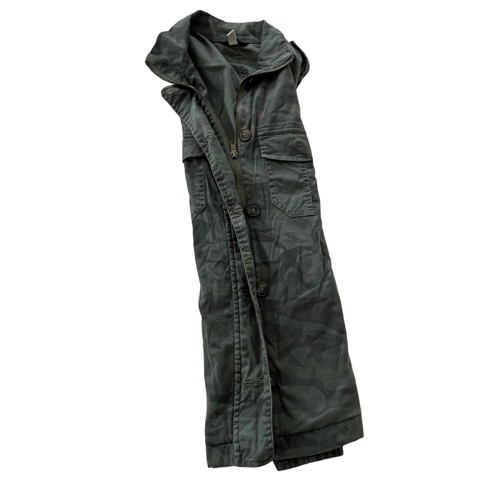 Supplies Camouflage Utility Jacket Military Camo Field Coat Cotton Small P2P 20"