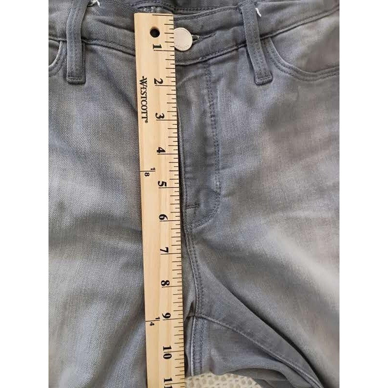 Athleta Sculptek Super Soft Grey Skinny Jeans W27-28 Mid Rise Stretch Denim Pant
