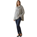 Merona Striped Coastal Preppy Striped Cowl Neck Sweater Cotton Blend XL
