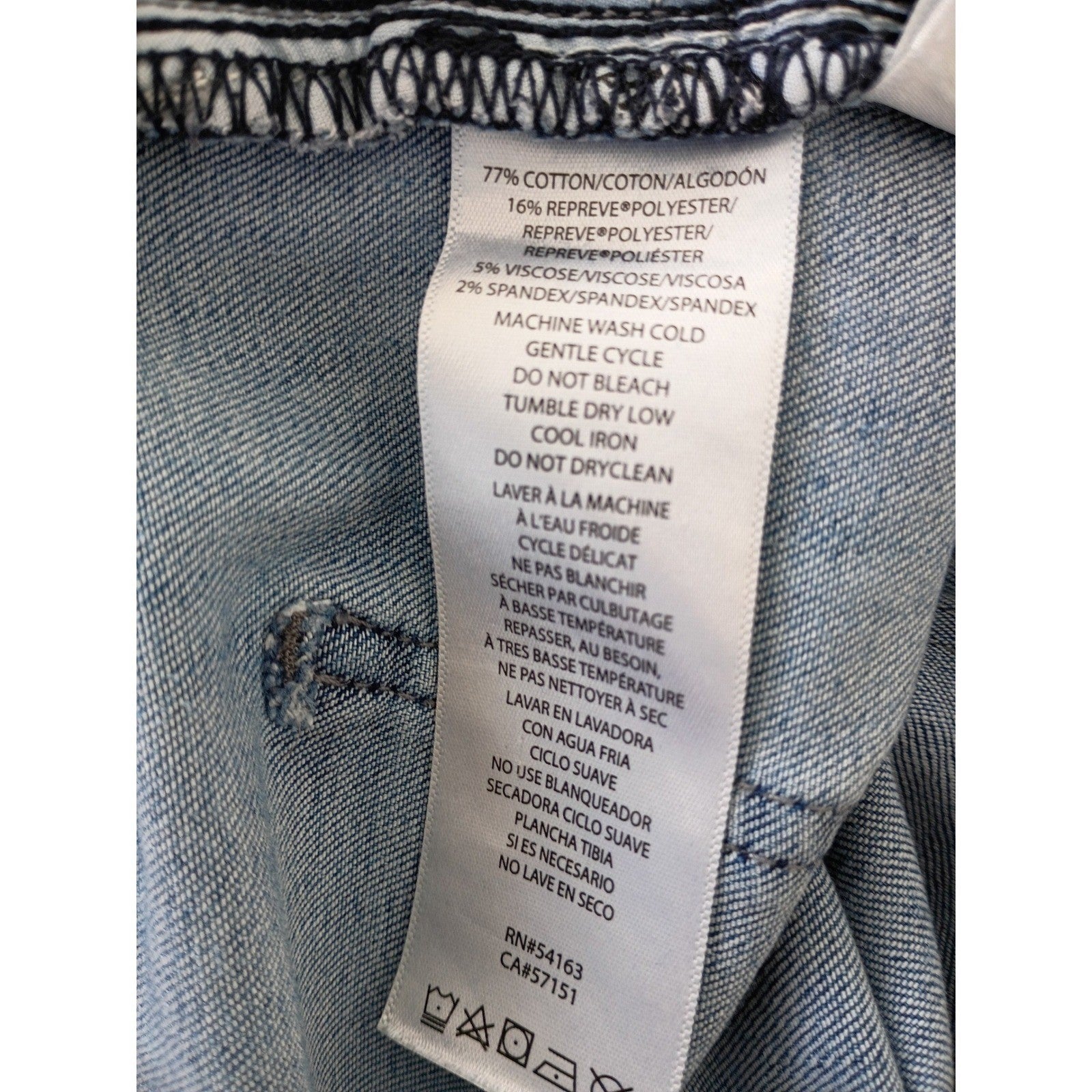 Calvin Klein Distressed Straight Leg Jeans Blue Frayed Hem 28/6x27 NWOT