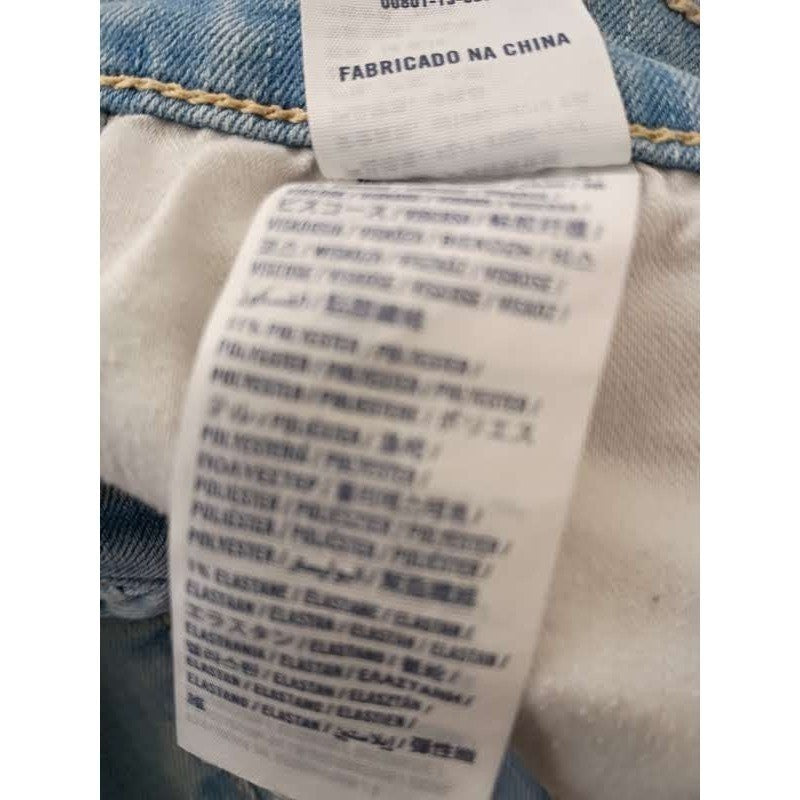 Abercrombie Distressed Super Skinny Jeans Light Wash Womens 24/25