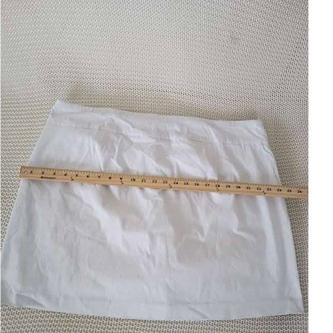 Zac & Rachel White Pleated Skort Womens Plus 20W Stretch Casual NWOT