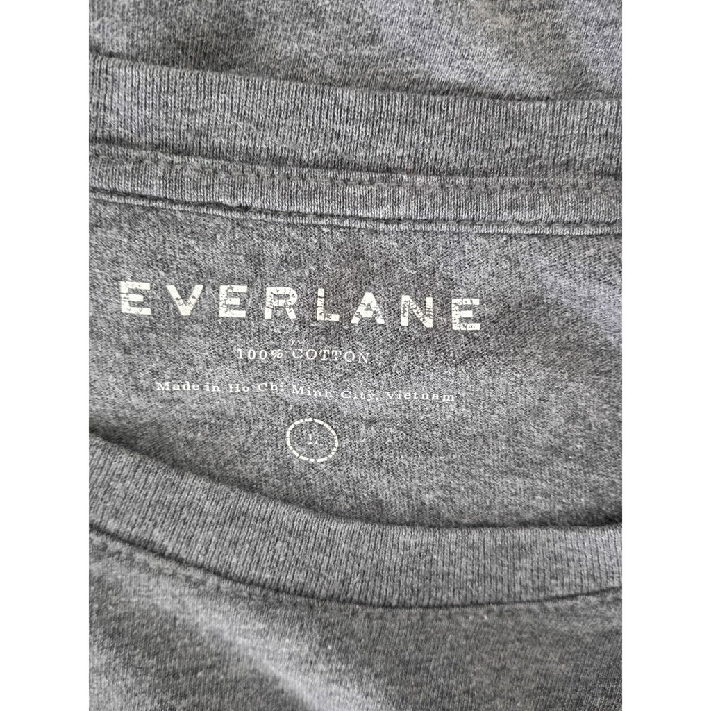 Everlane Crew Neck T Shirt Basic Essential Heather Gray Cotton Small/Medium