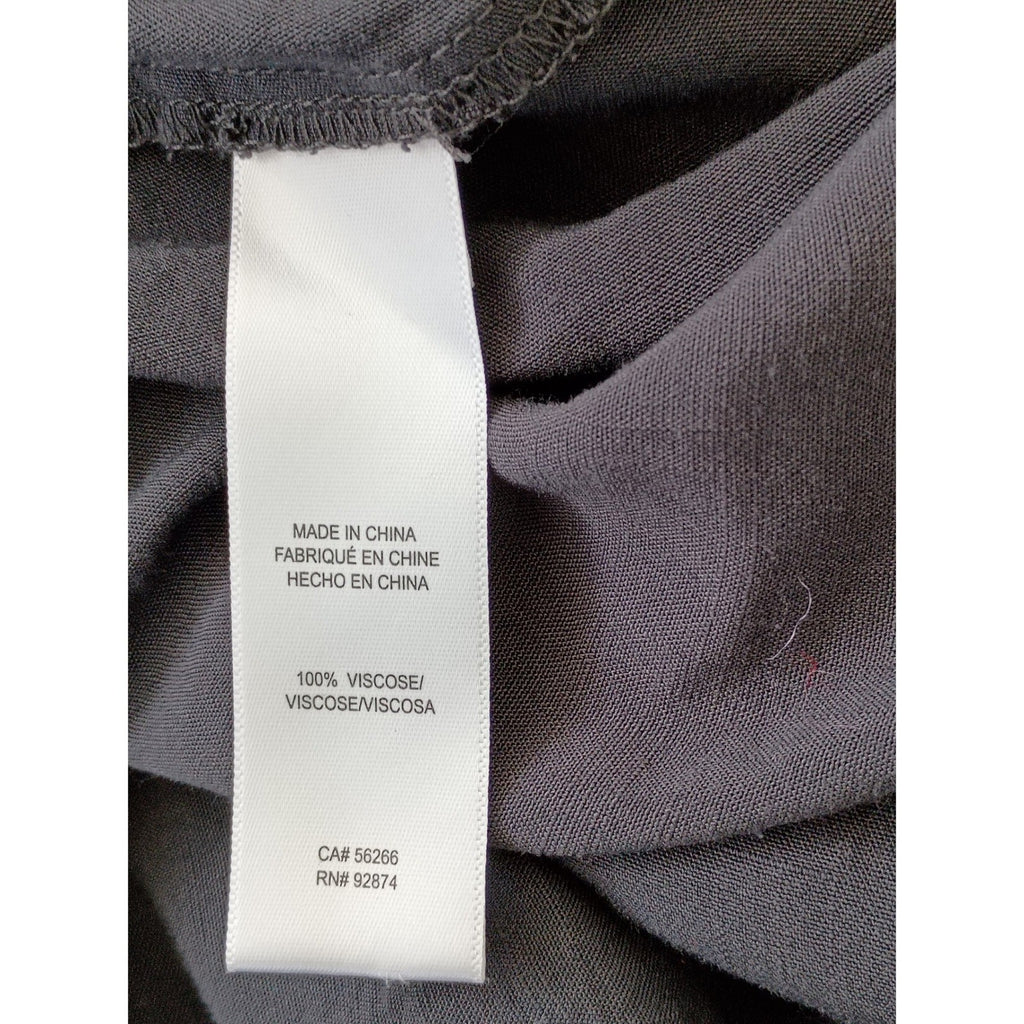 NWT Splendid Dark Gray Tiered Maxi Dress Crochet Lace Trim Boho Viscose M $188