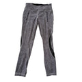 Lululemon Tight Stuff Tight 7/8 Leggings Size 8 Black White Pebble Mesh Panels