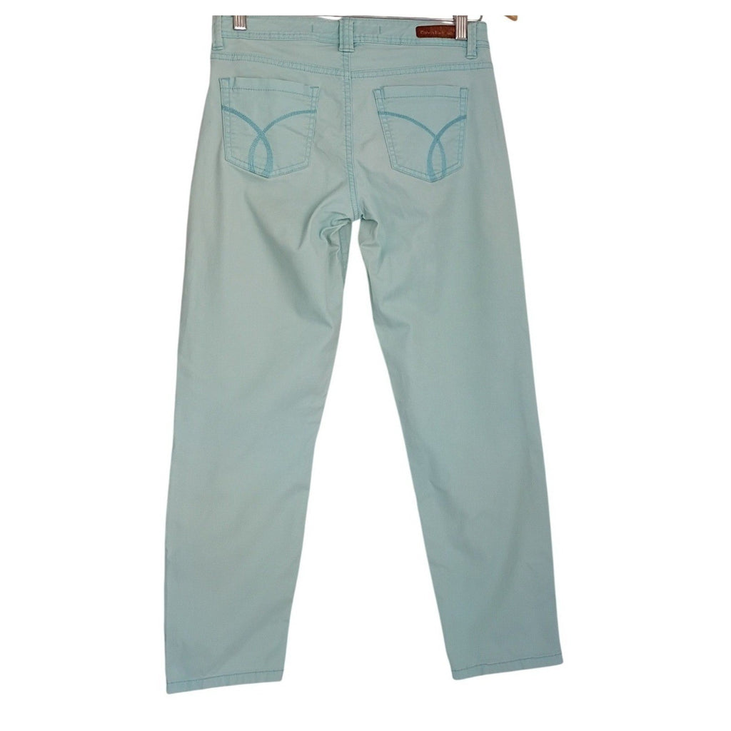 Calvin Klein Mint Skinny Pants Womens 27x26 Clean Girl Spring Trousers