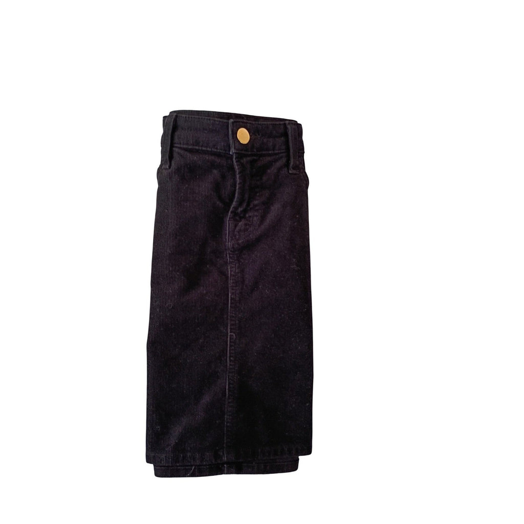 J Brand Gwynne Black Corduroy Mini Skirt Casual Versatile Everyday Size 26x15 L