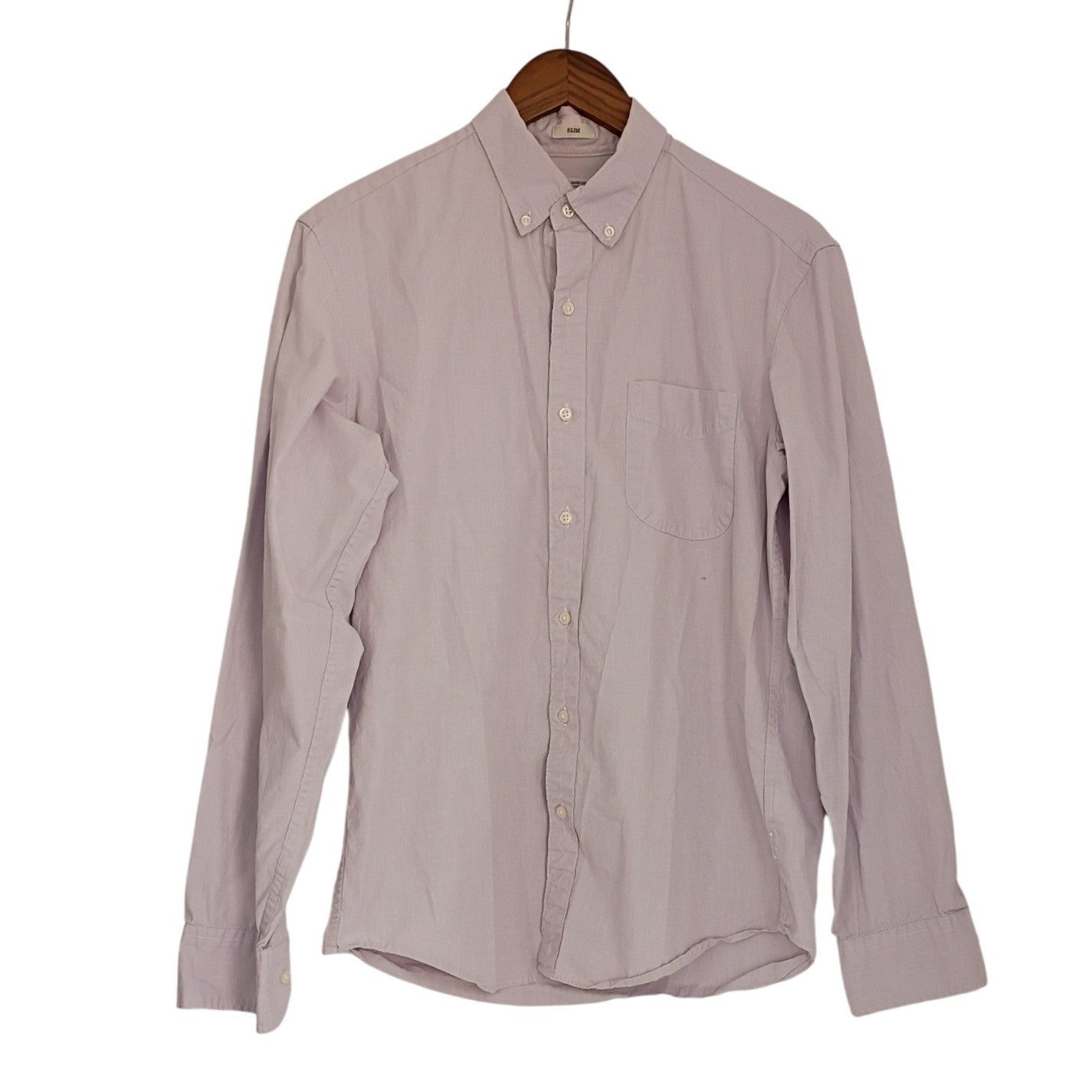 J.Crew Secret Wash Organic Cotton Slim Shirt Mens Medium Classic Easy