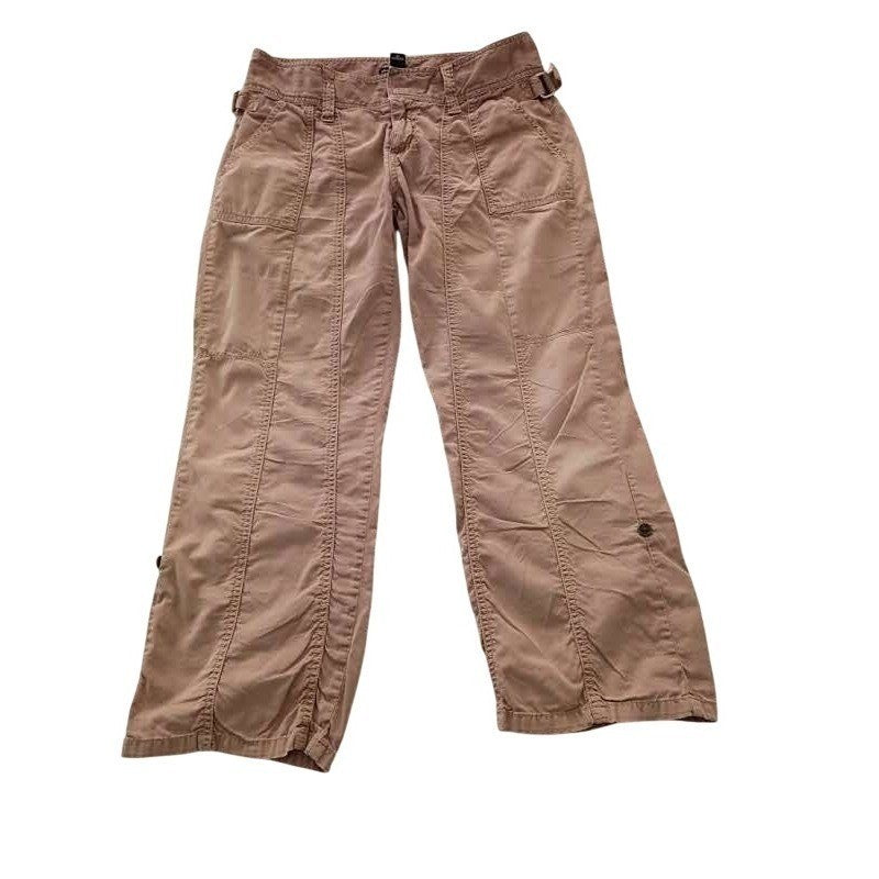 Club Monaco Womens Mauve Pink Utility Cargo Wide Leg Pants Size 6 100% Cotton