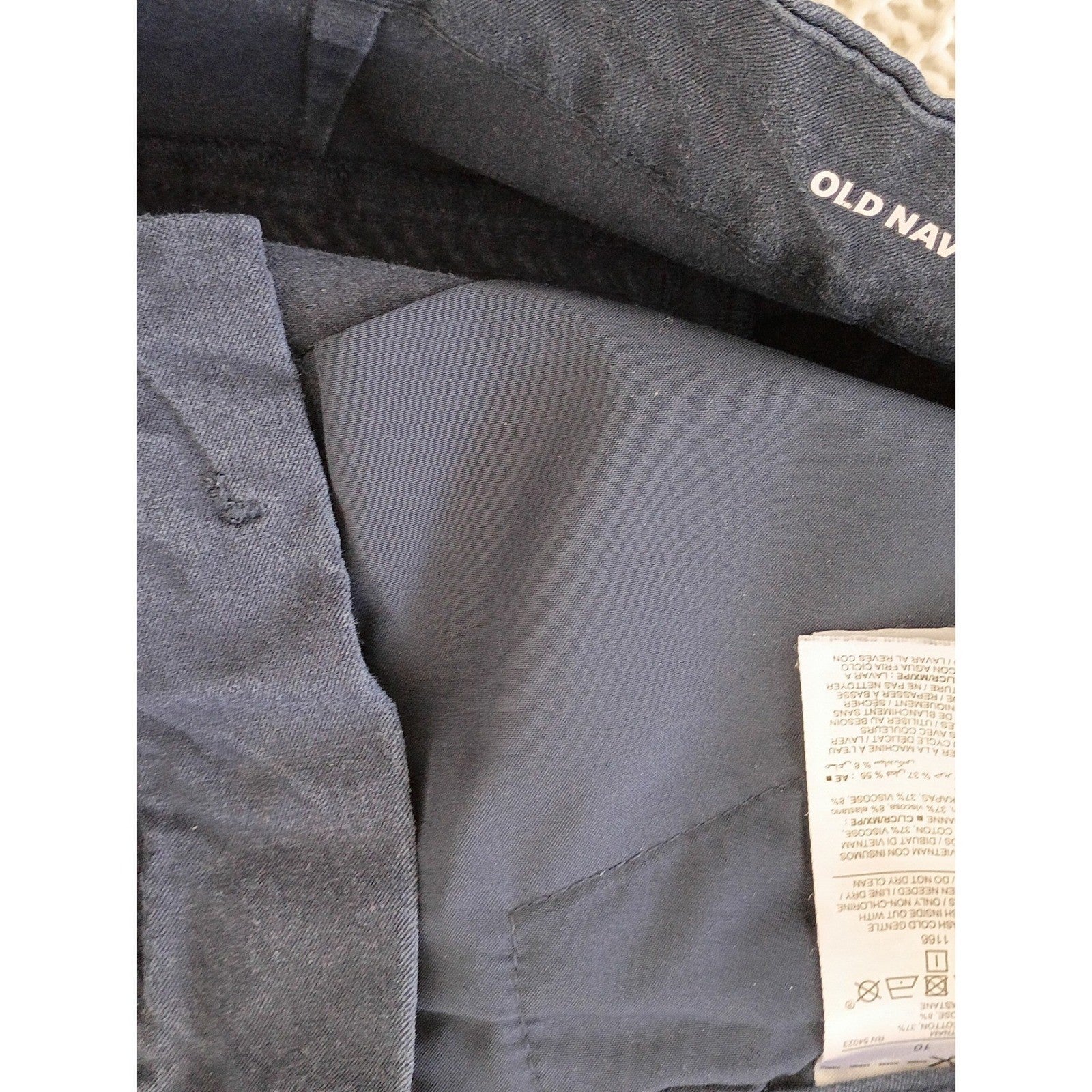Old Navy Pixie High Rise Navy Blue Secret-Slim Pocket Ankle Pants Sz 10 31x26