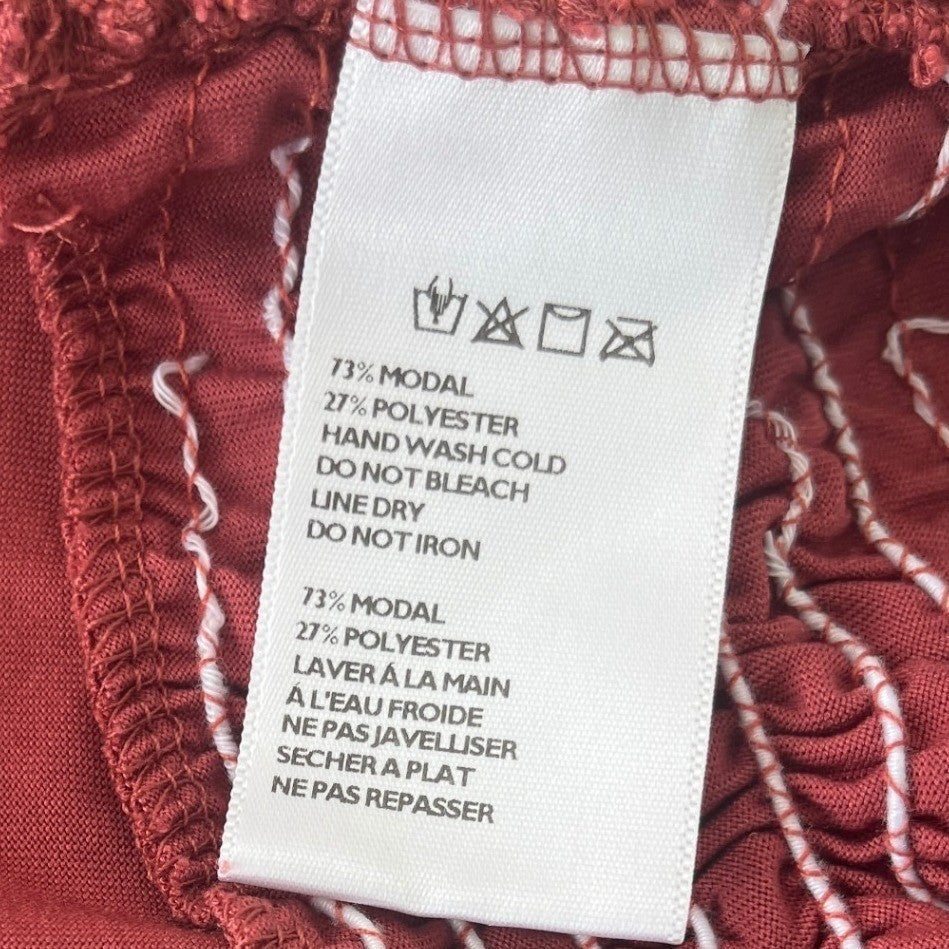 Urban Outfitters Rust Red Ruched Halter Neck Tank Top XS Y2K Aesthetic Retro